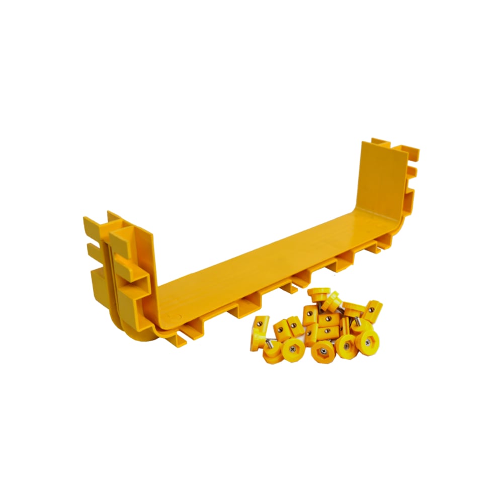 Соединитель оптического лотка LANMASTER 360 мм желтый LAN-OT360-CN ...