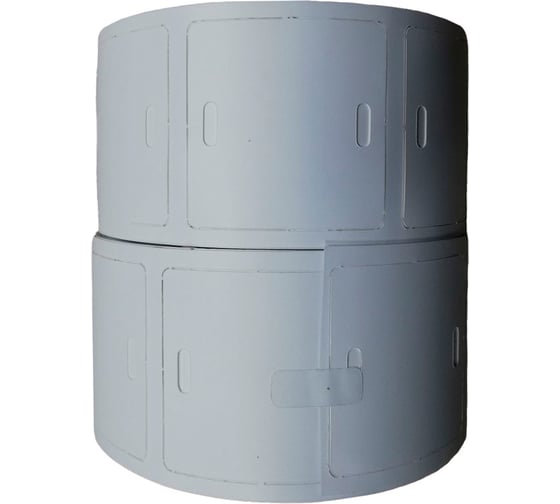 Комплект Vell 2 в 1 -1 для силового кабеля до 1000В, квадратная бирка У-134, 55x55 мм (2 рулона х 500 шт.) и риббон 75 м 338725