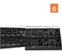 Комплект маркировочных наклеек Sankom «Водоснабжение Черные» BLACK-AQUA 6