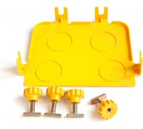 Торцевая заглушка оптического лотка LANMASTER 360 мм, желтая LAN-OT360-ND