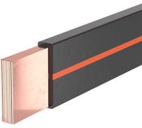 Гибкая шина в ПВХ изоляции DKC 4x100x1мм, In 1075А ΔT 50K 2м R5BFC41001