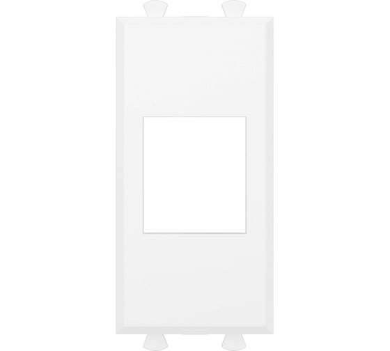 Адаптер DKC без шторки, для Keystone, Avanti, Белое облако, 1 модуль, 1 шт. 4400211 1