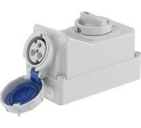 Розетка настенная с механической блокировкой и боковым расположением разъема DKC WIS IP67 16А 2P E 230В DIS5611683