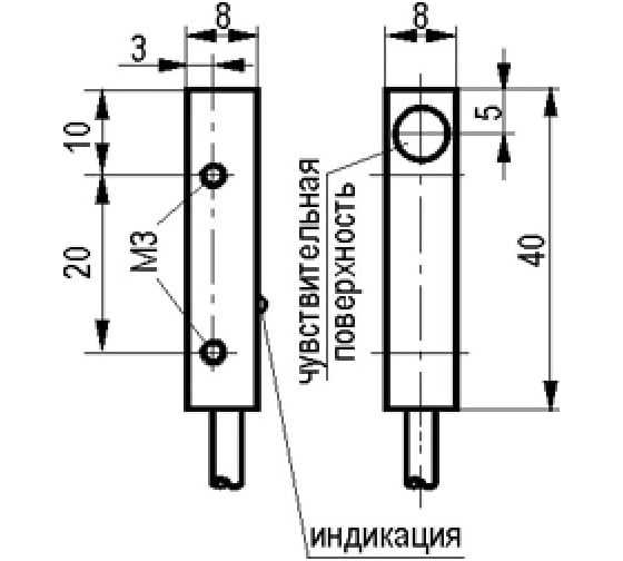 Индуктивный датчик ТЕКО ISB I01B-31N-2-L 00-00024985