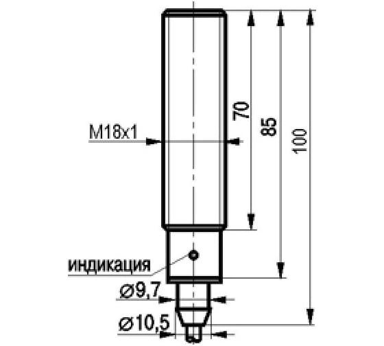 Индуктивный датчик ТЕКО ISB AF42A-12-5-LZ-5 00-00024490
