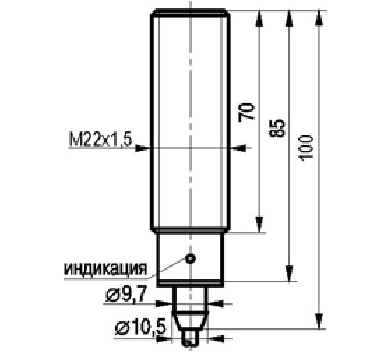 Индуктивный датчик ТЕКО ISB AF62A-11G-7-LZ-C 00-00024552