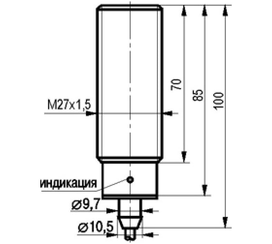 Индуктивный датчик ТЕКО ISB AF71A-11G-9-LZ 00-00024580