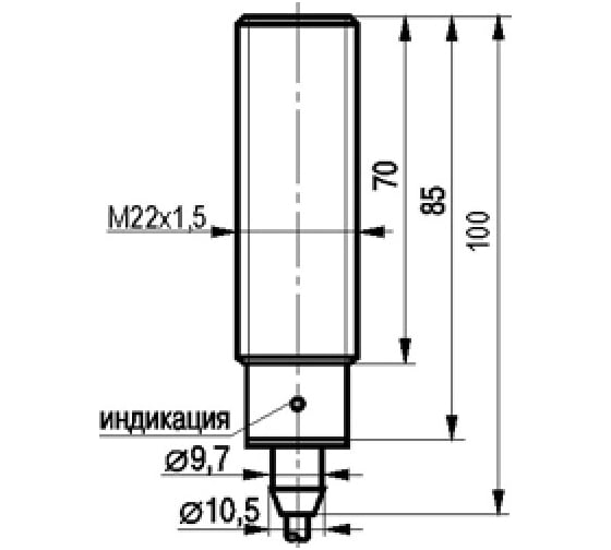 Индуктивный датчик ТЕКО ISB AF62A-11G-7-LZ 00-00024551