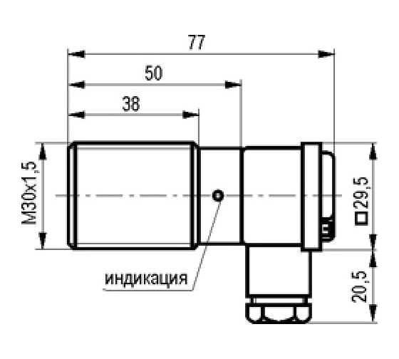 Индуктивный датчик ТЕКО ISB AT8A-32P-10-LZ-C 00-00024678