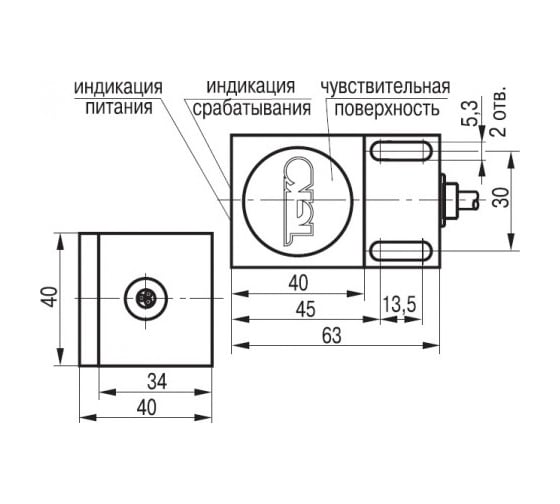 Индуктивный датчик ТЕКО ISB I133P-31P-15-LZ 00-00024998