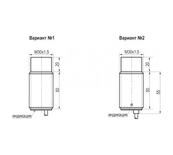 Индуктивный датчик ТЕКО ISN E73A-02G-15-L 00-00025460
