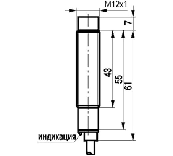 Индуктивный датчик ТЕКО ISN E2A-43P-4-LZ 00-00025385
