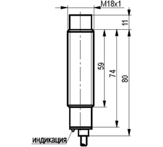 Индуктивный датчик ТЕКО ISN E42A-11G-8-LZ 00-00025415