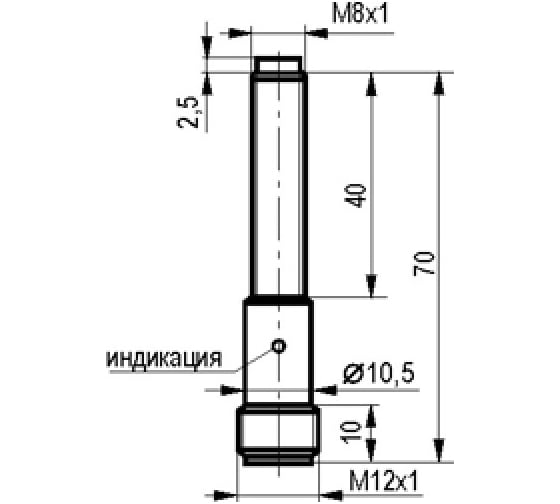 Индуктивный датчик ТЕКО ISN EC12B-31N-2,5-LS4 00-00025521