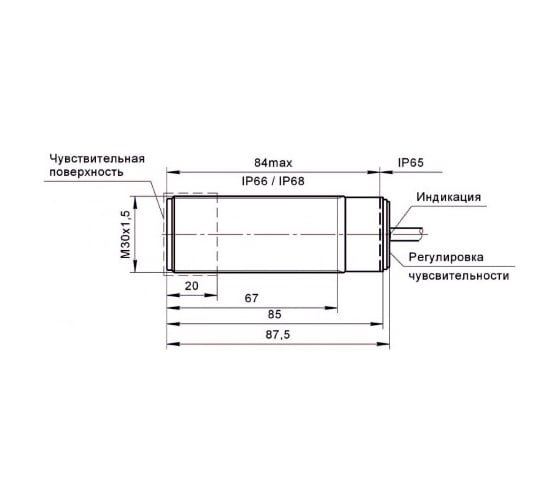 Емкостный датчик ТЕКО CSN E87P5-32P-20-LZ 00-00062252