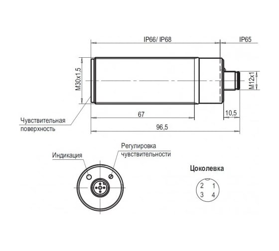 Емкостный датчик ТЕКО CSN EC87P5-31N-20-LZS4 00-00062258