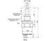 Емкостный датчик Sn=25 мм,корпус G1/2 Нерж.сталь,Невстраиваемый,IP68, 10-30 DC, NO PNP, в контакте со средой ТЕКО CSNp EC51S8-31P-25V-LZS4-H 00-00039219 2