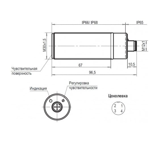 Емкостный датчик ТЕКО CSN EC87P5-43P-20-LZS4 00-00062257
