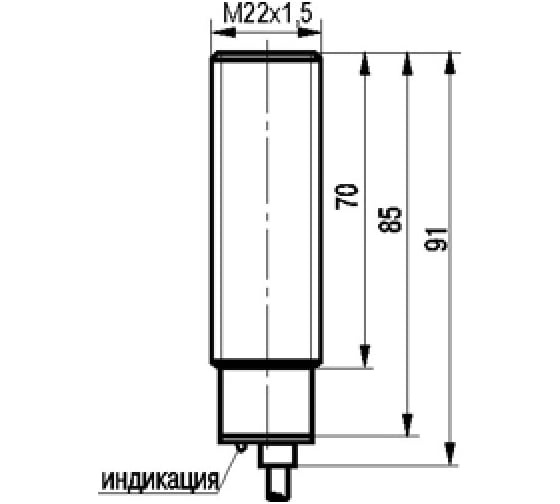 Индуктивный датчик ТЕКО ISB A62A-12G-7-LZ 00-00024116