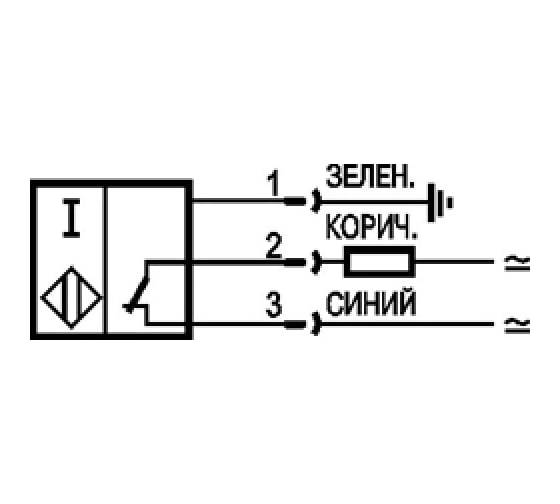 Индуктивный датчик ТЕКО ISB AC24A-12G-2-LS27 00-00024255