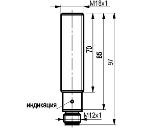 Индуктивный датчик ТЕКО ISB AC42A-12G-5-LZS27 00-00024327