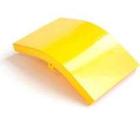 Крышка внешнего изгиба оптического лотка LANMASTER 45, 120 мм, желтая LAN-OT120-EC45C