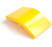 Крышка внешнего изгиба оптического лотка LANMASTER 45, 240 мм, желтая LAN-OT240-EC45C