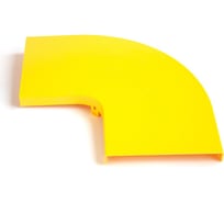 Крышка горизонтального поворота оптического лотка LANMASTER 90, 360 мм, желтая LAN-OT360-HC90C