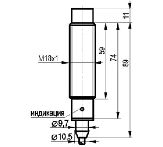 Индуктивный датчик ТЕКО ISN EF42A-02G-8E-L-H 00-00047354