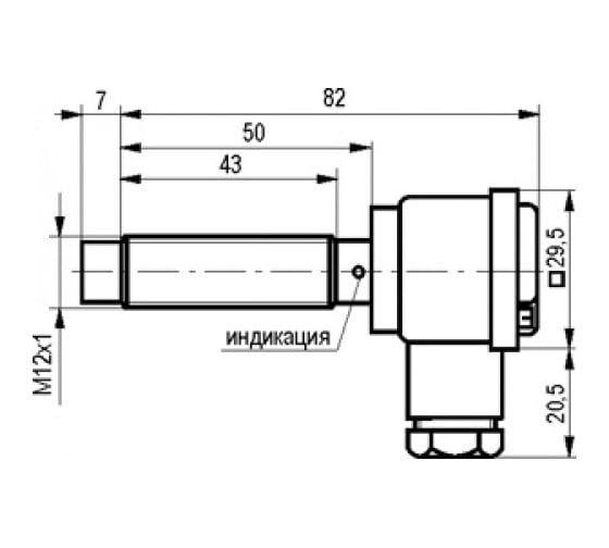 Индуктивный датчик ТЕКО ISN ET2A-43N-4-L 00-00025794