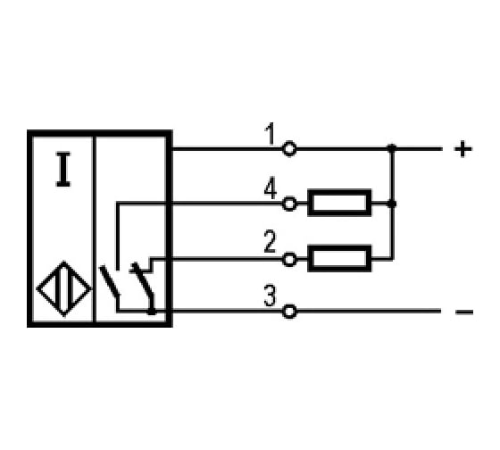 Индуктивный датчик ТЕКО ISN ET2A-43N-4-L 00-00025794