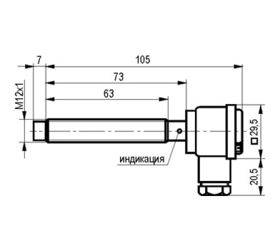 Индуктивный датчик ТЕКО ISN ET24A-11G-4-L 00-00025788