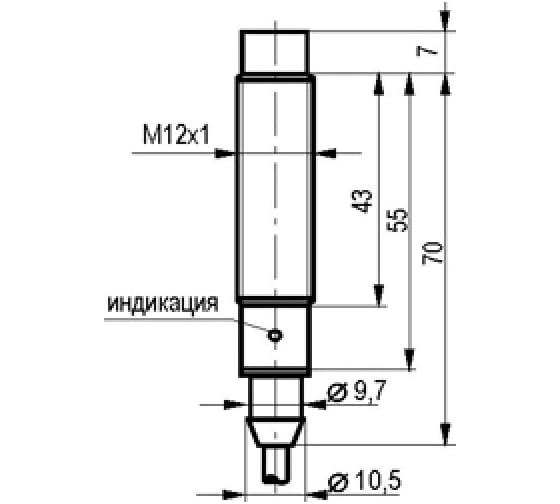 Индуктивный датчик ТЕКО ISN EF2A-31N-4-LZ 00-00025647