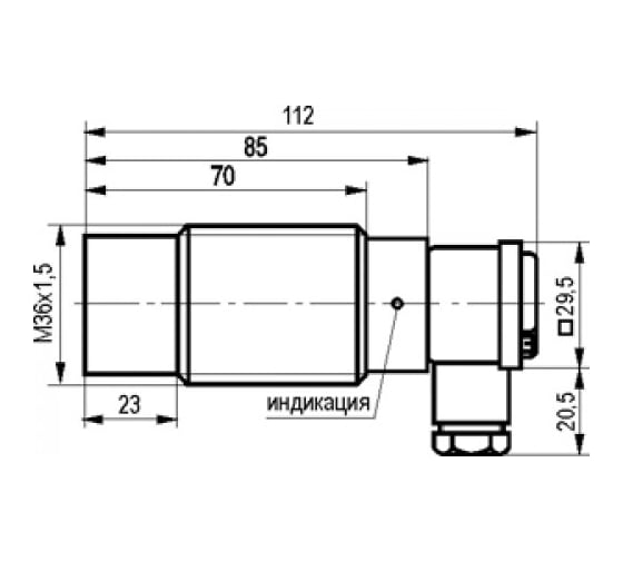 Индуктивный датчик ТЕКО ISN ET91A-12-18-LZ 00-00025828
