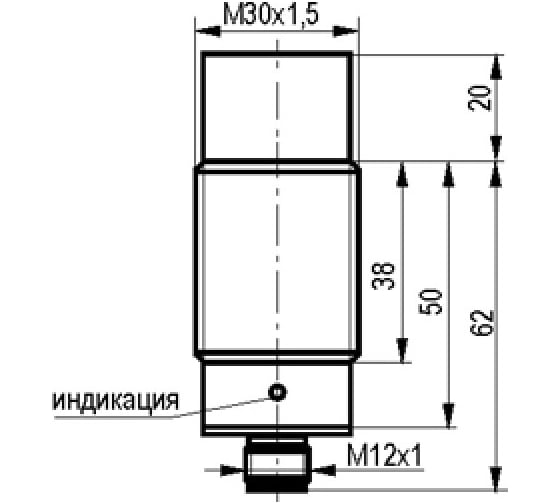Индуктивный датчик ТЕКО ISN EC8A-31P-15-LZS4-C 00-00025631