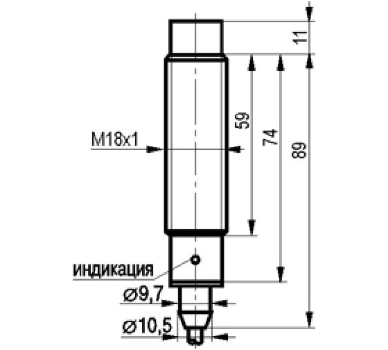 Индуктивный датчик ТЕКО ISN EF42A-01G-8E-L 00-00035648