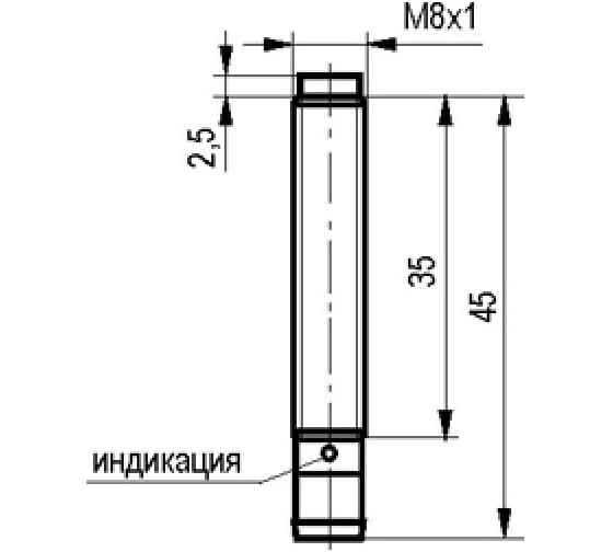 Индуктивный датчик ТЕКО ISN FC11B-31N-2,5-LS40 00-00025900