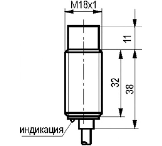 Индуктивный датчик ТЕКО ISN F4A-31P-8-LZ-C-4 00-00056551
