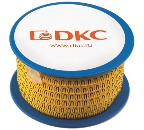 Маркировочное колечко DKC +, 1,3-2,5 мм, черное на желтом AZO210BY 214617 1