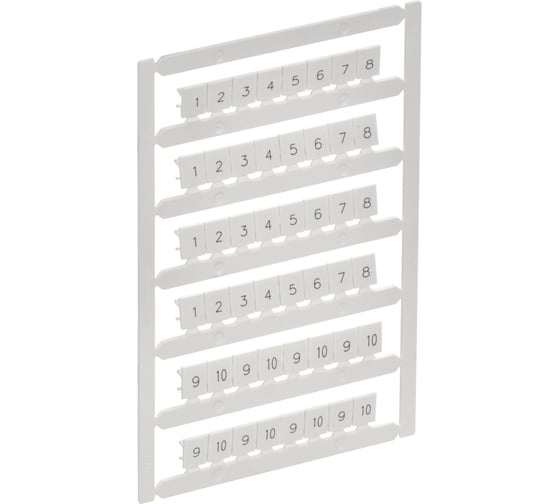 Маркер IEK ARMAFIX для CTS 6мм2/CP 10мм2 1-10 (10шт/упак) AF-CT10D-M-006-01