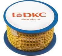 Колечко DKC маркировочное 8, 1,3-2,5мм. черное на желтом 1000шт AZO208BY