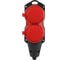 Колодка ЭРА KX-2e-RED-IP44 каучуковая, с заземлением, 2 розетки, 16A, IP44, красная Б0068443 4