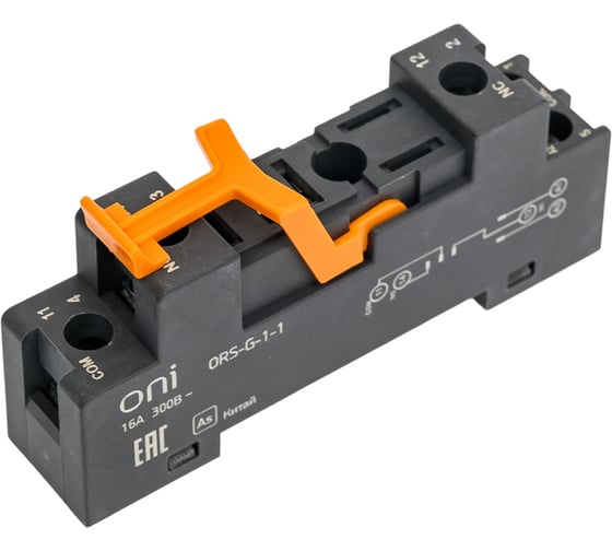 Розетка ONI ORS-G-1-1 для реле OGR-1 1C (10шт/упак) ORS-G-1-1-G