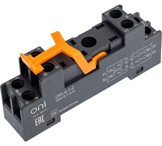 Розетка ONI ORS-G-1-2 для реле OGR-1 2C (10шт/упак) ORS-G-1-2-G