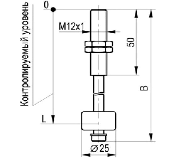 Датчик уровня жидкости ТЕКО DUG2-35-1-S4 00-00023471