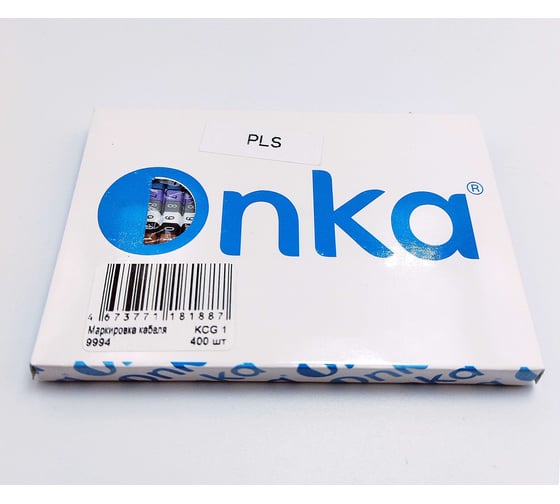 Маркировка кабеля Onka KCG 1 0,5…1,5 мм.кв., 0-9, Упаковка 400 ед. 9994