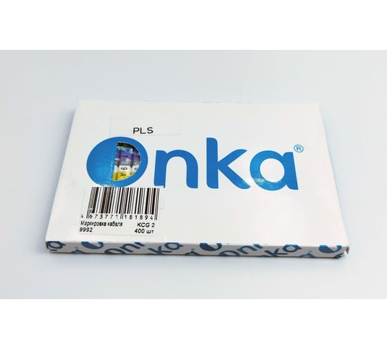 Маркировка кабеля ONKA KCG 2, 1,5…2,5 мм.кв., 0-9. A.B.C.N.PE.L.L.1.2.3, Упаковка 400 ед. 9992
