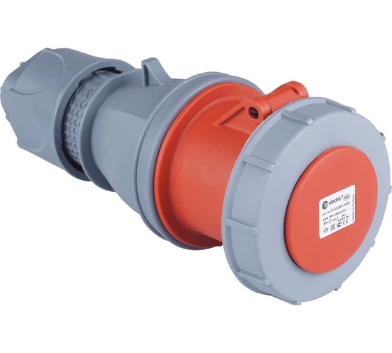 Розетка кабельная переносная TP Electric 63А/400В/3P+E+P/IP67 (красный) 3132-304-1600 1