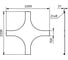 Крышка на X-ответвитель DKC 700, R660 UKX607 2