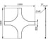 Крышка на X-ответвитель DKC 800, R660 UKX608 2